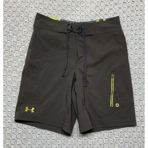 Under Armour Board Shorts Mens Size 30 Gray Summer Beach Swim